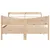 Produktbild 4 för Sängram med huvudgavel 135x190 cm massiv furu