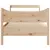 Produktbild 4 för Sängram med huvudgavel 75x190 cm massivt furu