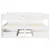 Produktbild 4 för Sängram utan madrass vit 160x200 cm massiv furu