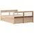 Produktbild 8 för Sängram utan madrass 140x190 cm massiv furu