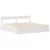 Produktbild 5 för Sängram utan madrass vit 140x190 cm massiv furu