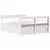 Produktbild 8 för Sängram utan madrass vit 120x190 cm massiv furu