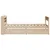 Produktbild 7 för Sängram utan madrass 90x190 cm massiv furu