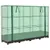 Produktbild 2 för Odlingslåda med växthusöverdrag rottinglook 160x40x123 cm