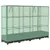 Produktbild 6 för Odlingslåda med växthusöverdrag rottinglook 160x40x123 cm