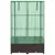 Produktbild 4 för Odlingslåda med växthusöverdrag rottinglook 80x40x138 cm