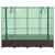 Produktbild 4 för Odlingslåda med växthusöverdrag rottinglook 160x40x138 cm
