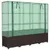 Produktbild 2 för Odlingslåda med växthusöverdrag rottinglook 160x40x153 cm