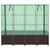 Produktbild 4 för Odlingslåda med växthusöverdrag rottinglook 160x40x153 cm