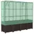 Produktbild 6 för Odlingslåda med växthusöverdrag rottinglook 160x40x153 cm