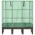 Produktbild 4 för Odlingslåda med växthusöverdrag rottinglook 120x40x140 cm