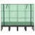 Produktbild 4 för Odlingslåda med växthusöverdrag rottinglook 160x40x140 cm