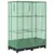 Produktbild 6 för Odlingslåda med växthusöverdrag rottinglook 80x40x123 cm