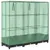 Produktbild 6 för Odlingslåda med växthusöverdrag rottinglook 120x40x123 cm