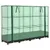 Produktbild 2 för Odlingslåda med växthusöverdrag rottinglook 160x40x123 cm