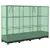 Produktbild 6 för Odlingslåda med växthusöverdrag rottinglook 160x40x123 cm