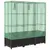 Produktbild 6 för Odlingslåda med växthusöverdrag rottinglook 120x40x138 cm