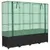 Produktbild 2 för Odlingslåda med växthusöverdrag rottinglook 160x40x153 cm