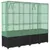 Produktbild 6 för Odlingslåda med växthusöverdrag rottinglook 160x40x153 cm