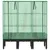 Produktbild 4 för Odlingslåda med växthusöverdrag rottinglook 120x40x140 cm