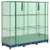 Produktbild 2 för Odlingslåda med växthusöverdrag rottinglook 120x40x123 cm