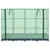 Produktbild 4 för Odlingslåda med växthusöverdrag rottinglook 160x40x123 cm