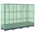 Produktbild 6 för Odlingslåda med växthusöverdrag rottinglook 160x40x123 cm