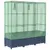 Produktbild 6 för Odlingslåda med växthusöverdrag rottinglook 120x40x138 cm