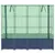 Produktbild 4 för Odlingslåda med växthusöverdrag rottinglook 160x40x153 cm