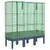 Produktbild 2 för Odlingslåda med växthusöverdrag rottinglook 120x40x140 cm