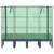 Produktbild 4 för Odlingslåda med växthusöverdrag rottinglook 160x40x140 cm