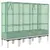Produktbild 6 för Odlingslåda med växthusöverdrag rottinglook 160x40x140 cm