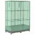 Produktbild 6 för Odlingslåda med växthusöverdrag rottinglook 80x40x123 cm