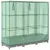 Produktbild 6 för Odlingslåda med växthusöverdrag rottinglook 120x40x123 cm