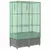 Produktbild 6 för Odlingslåda med växthusöverdrag rottinglook 80x40x138 cm