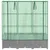 Produktbild 4 för Odlingslåda med växthusöverdrag rottinglook 120x40x138 cm