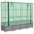 Produktbild 2 för Odlingslåda med växthusöverdrag rottinglook 160x40x138 cm