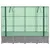 Produktbild 4 för Odlingslåda med växthusöverdrag rottinglook 160x40x138 cm