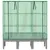 Produktbild 4 för Odlingslåda med växthusöverdrag rottinglook 120x40x140 cm