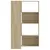 Produktbild 5 för Bokhylla hörn 4 hyllplan sonoma-ek 85x85x140 cm konstruerat trä