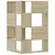 Produktbild 6 för Bokhylla hörn 4 hyllplan sonoma-ek 85x85x140 cm konstruerat trä