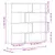 Produktbild 10 för Bokhylla hörn 4 hyllplan sonoma-ek 85x85x140 cm konstruerat trä