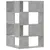 Produktbild 6 för Bokhylla hörn 4 hyllplan betonggrå 85x85x140 cm konstruerat trä