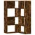 Produktbild 2 för Bokhylla hörn 4 hyllplan rökfärgad ek 85x85x140 cm