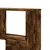 Produktbild 8 för Bokhylla hörn 4 hyllplan rökfärgad ek 85x85x140 cm