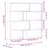 Produktbild 10 för Bokhylla hörn 4 hyllplan ek 85x85x140 cm konstruerat trä