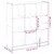 Produktbild 9 för Bokhylla vit 102x32x108 cm konstruerat trä