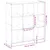Produktbild 9 för Bokhylla ek 102x32x108 cm konstruerat trä