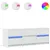 Produktbild 2 för Tv-bänk med LEDs vit 140x34x50 cm konstruerat trä