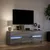 Produktbild 5 för Tv-bänk med LEDs grå sonoma 140x34x50 cm konstruerat trä